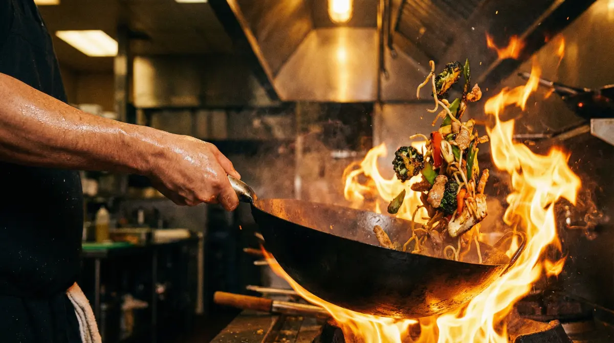 大火翻炒 - 黑椒盖饭 烹饪技巧